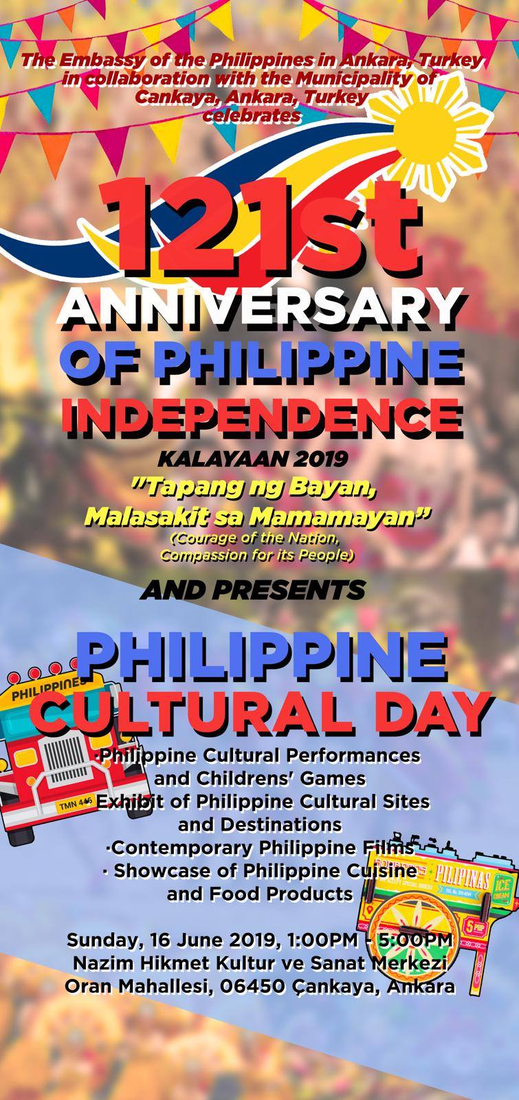 Announcement Philippine Cultural Day 2019