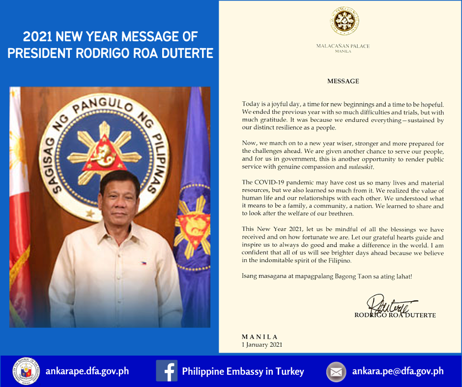 PRRD New Year Message