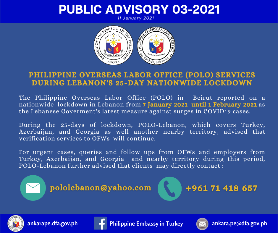 Public Advisory 03 2021