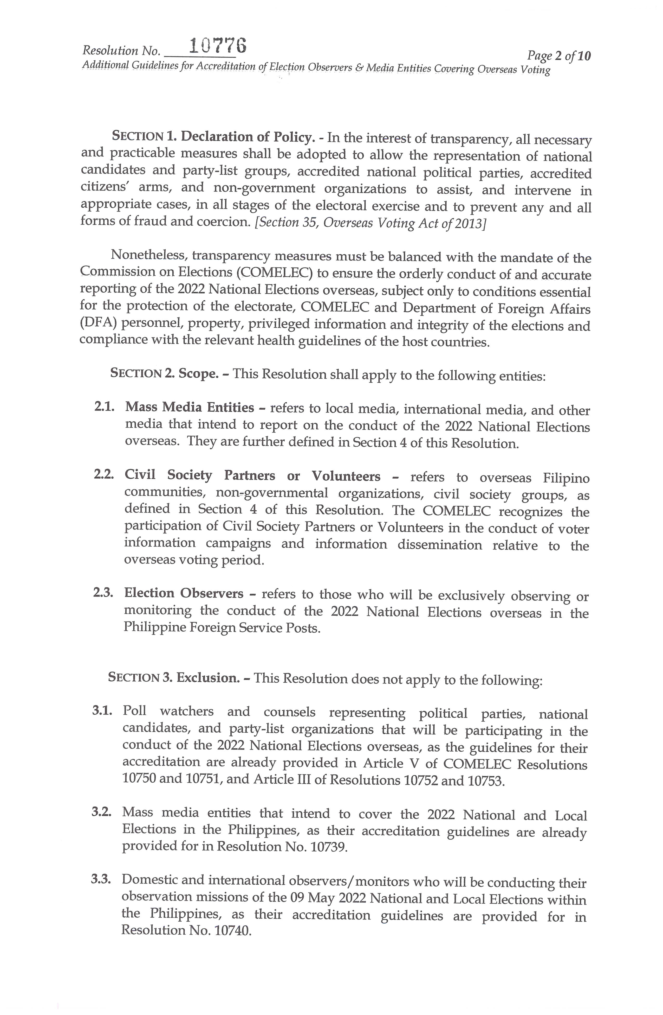 COMELEC Resolution 10776 Page 02