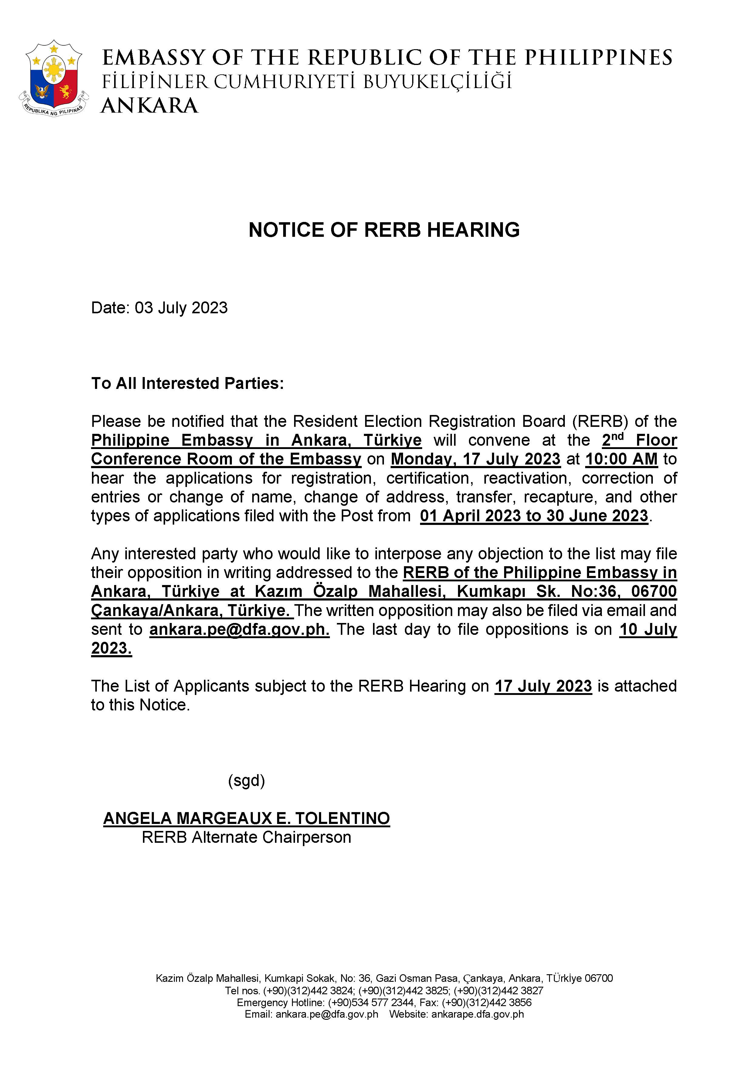 Notice of RERB Hearing for 17 July 2023.rev1