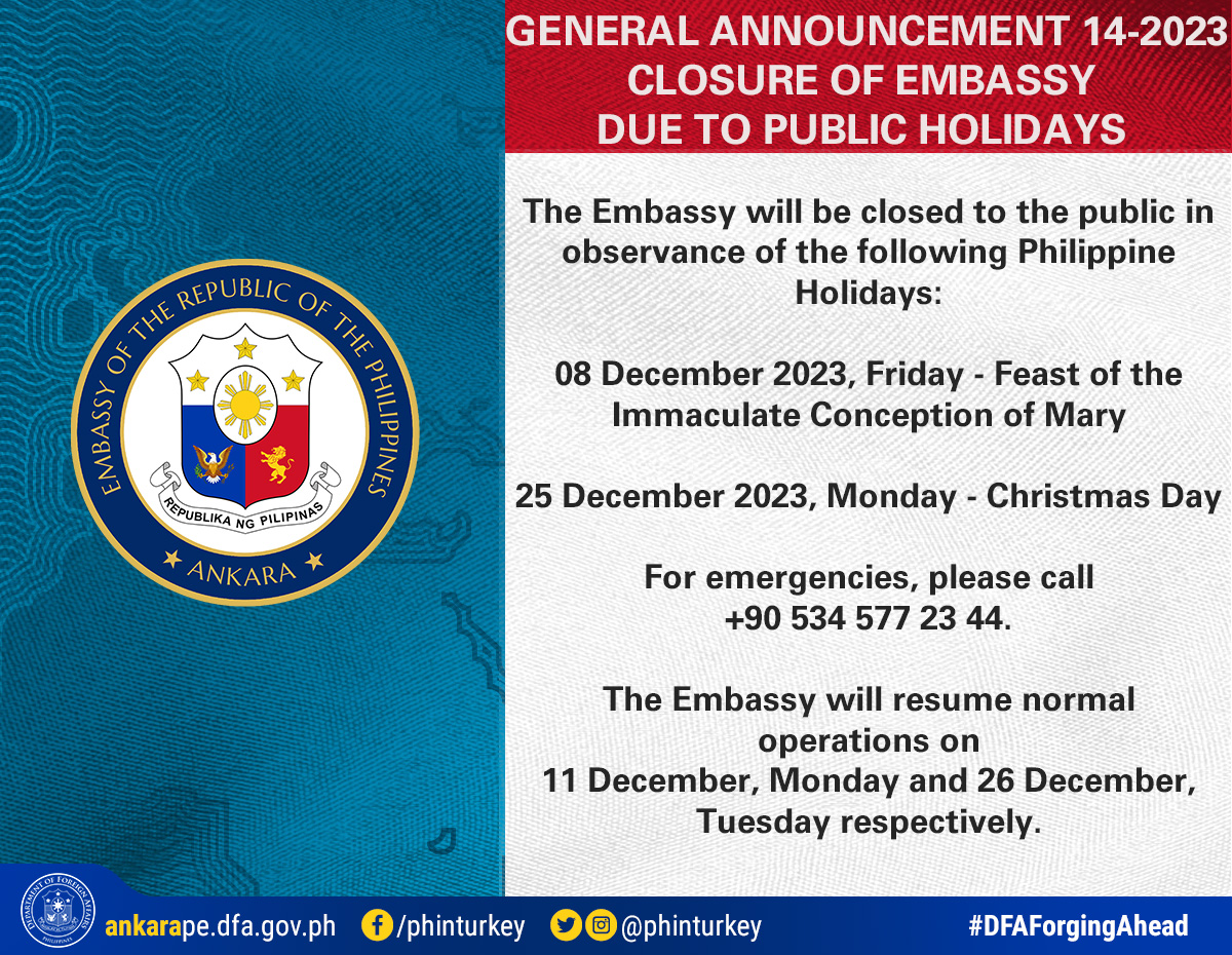 Closure of Embassy