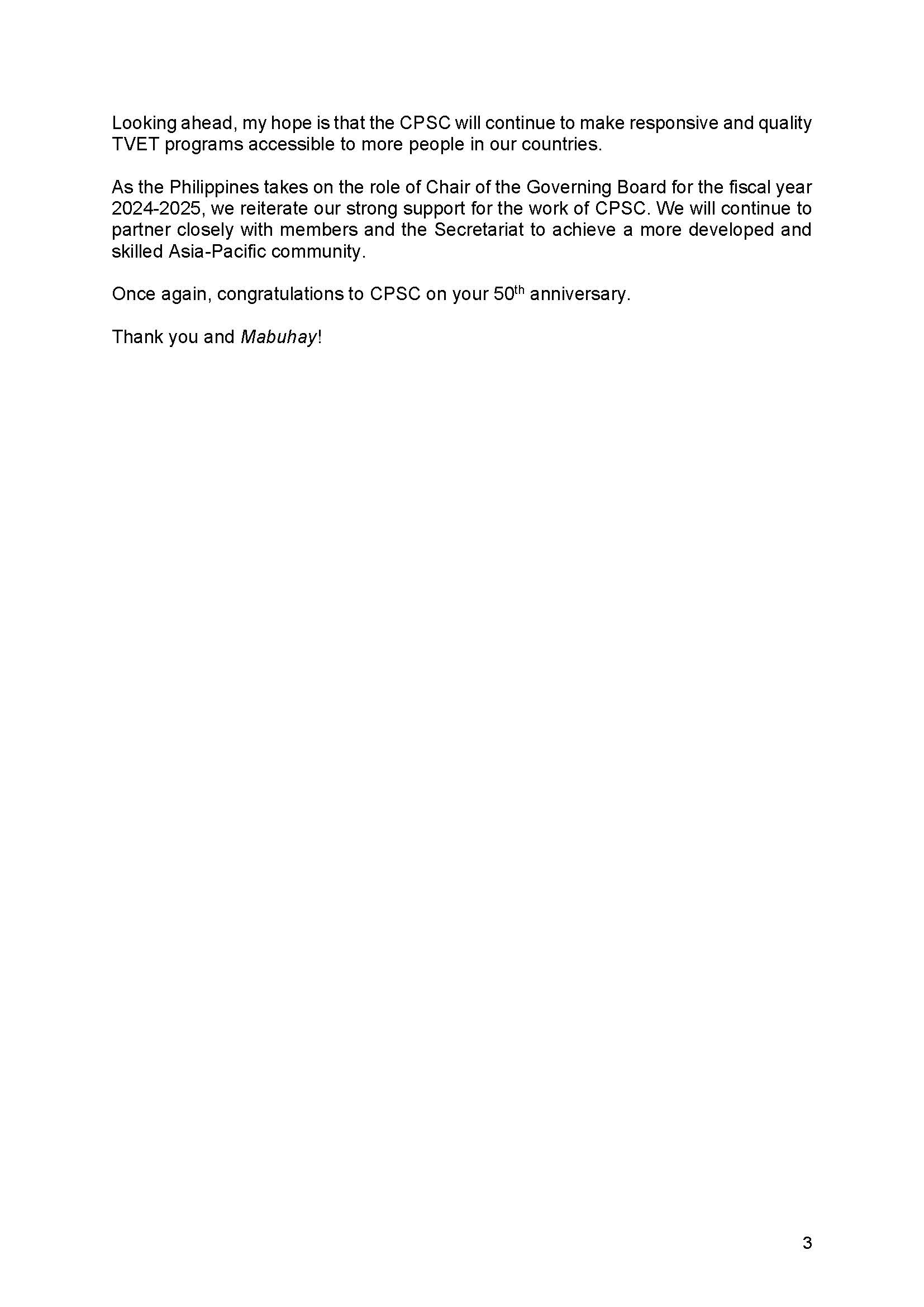 1. Secretary Enrique A. Manalos remarks.CPSCs 50th Anniv Actual speech Page 3