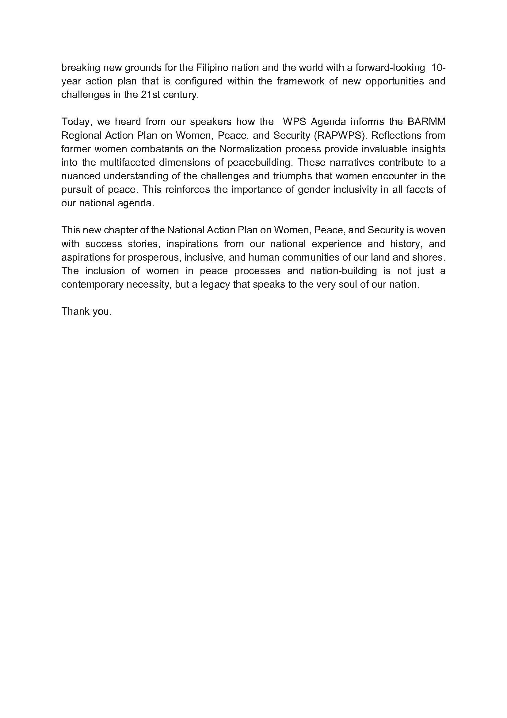 2. Closing Remarks of SFA Manalo Launch of NAPWPS 11 Dec 2023 Page 3